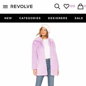 BRAND NEW - Fur Coat in Purple - About Us